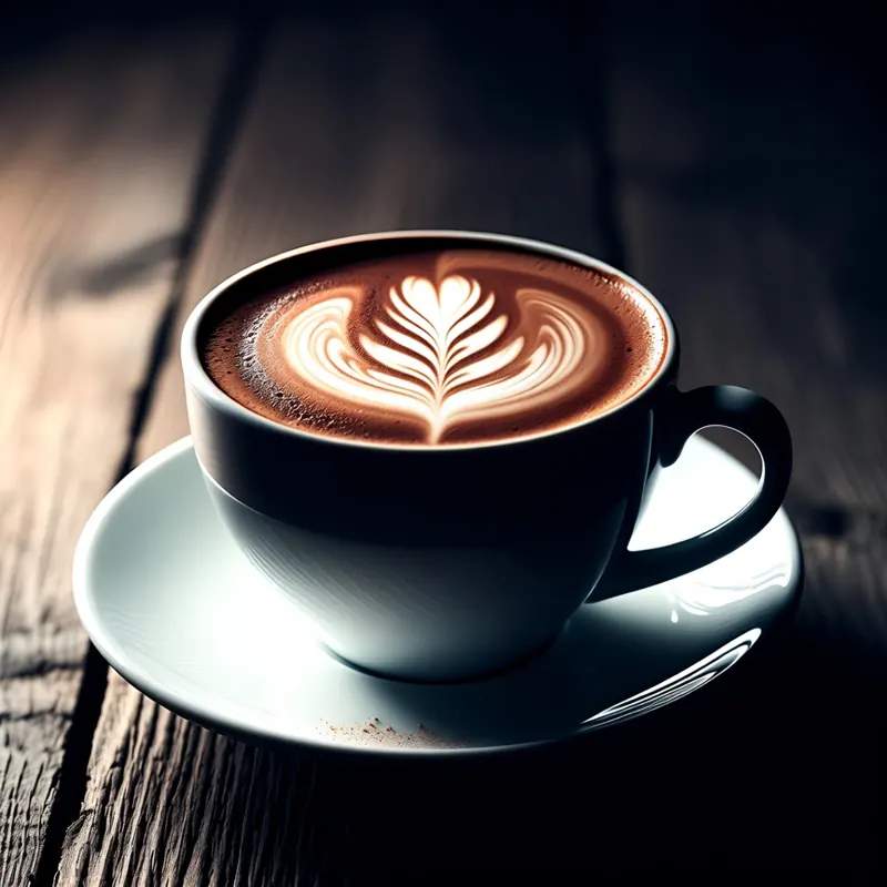 Cappuccino met latte art